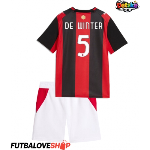 Dres AC Milan Koni De Winter #5 Domáci pre deti 2026-27 Krátky Rukáv (+ trenírky)